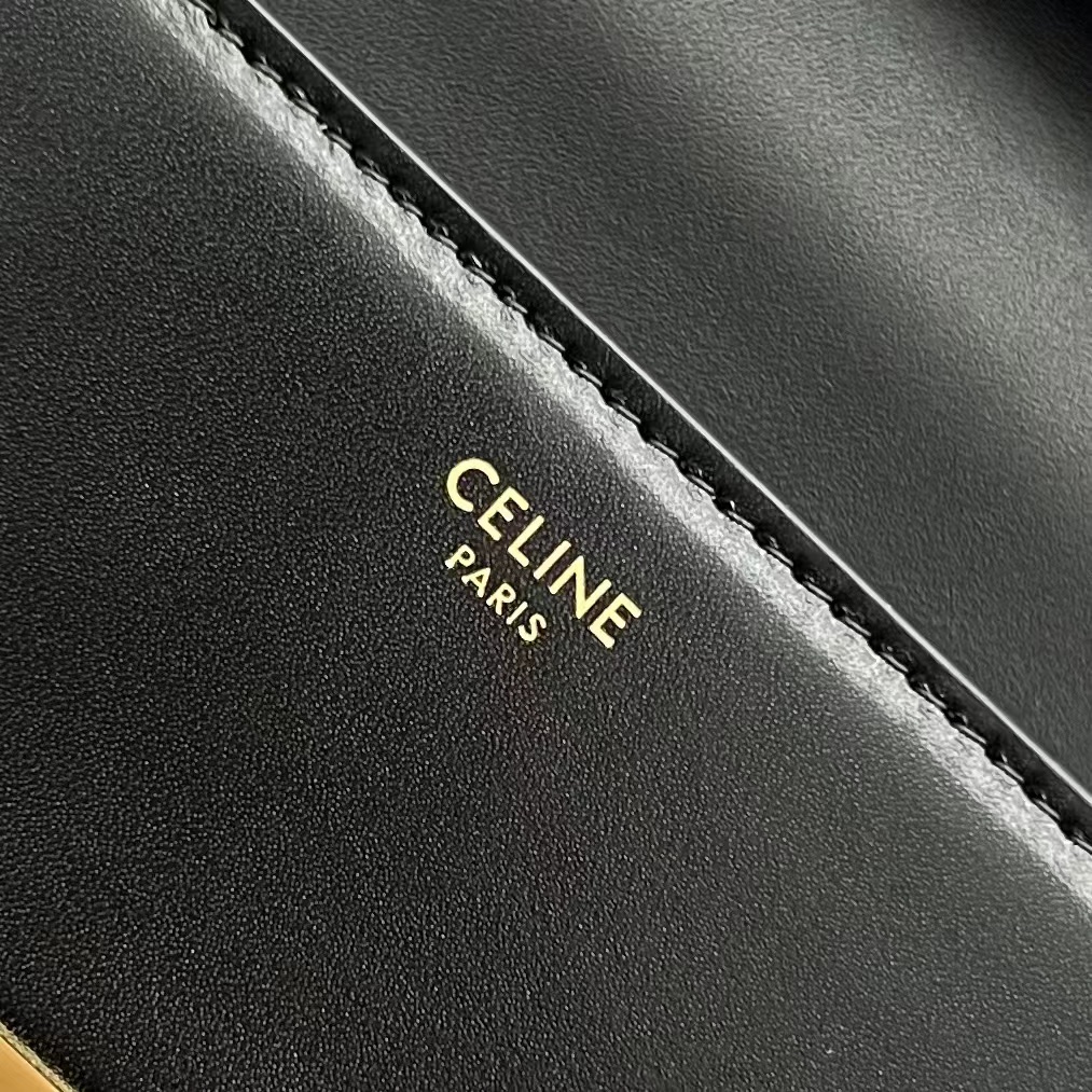 【P1770】Celine包包官网 赛琳2022新款110803黑色链条盒子包单肩包