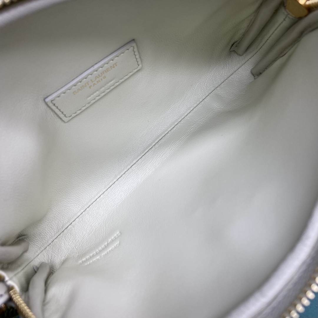 【P1200】YSL新款包包 圣罗兰菱格设计链条单肩斜挎女包 733667白色