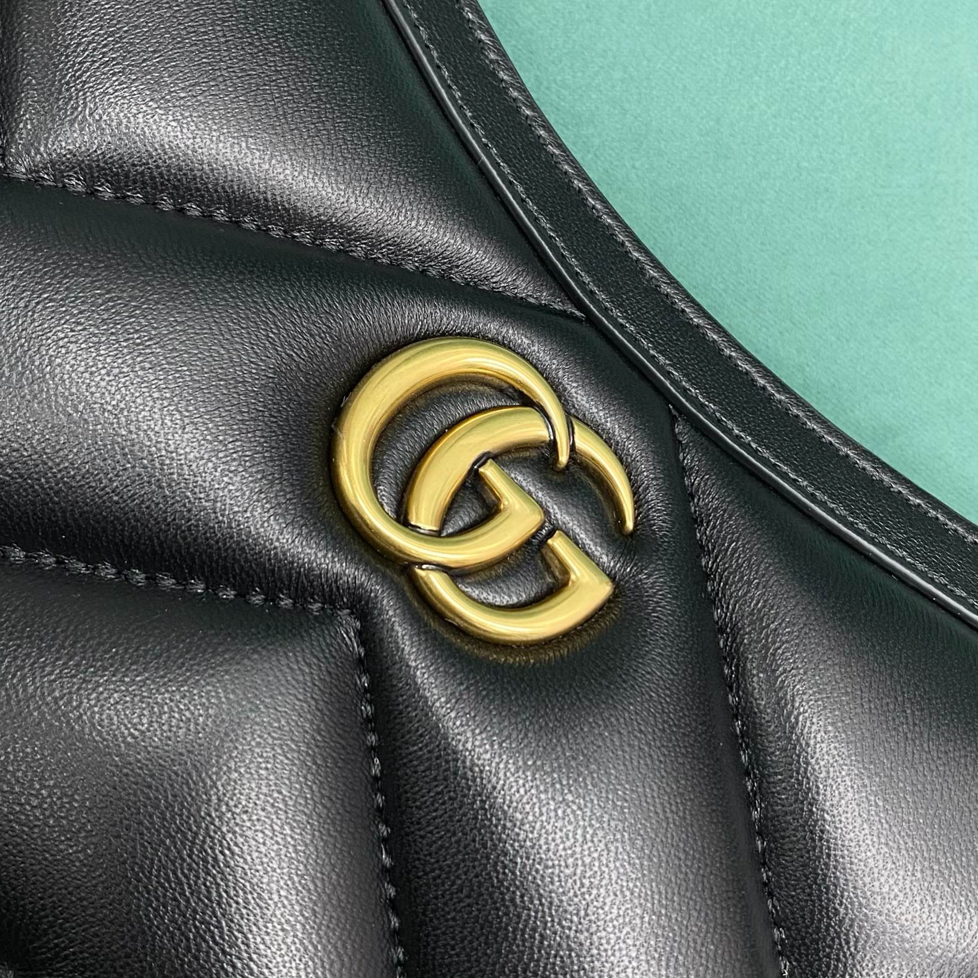 【P1280】Gucci Marmont系列新款 古奇V纹羊皮链条单肩腋下包